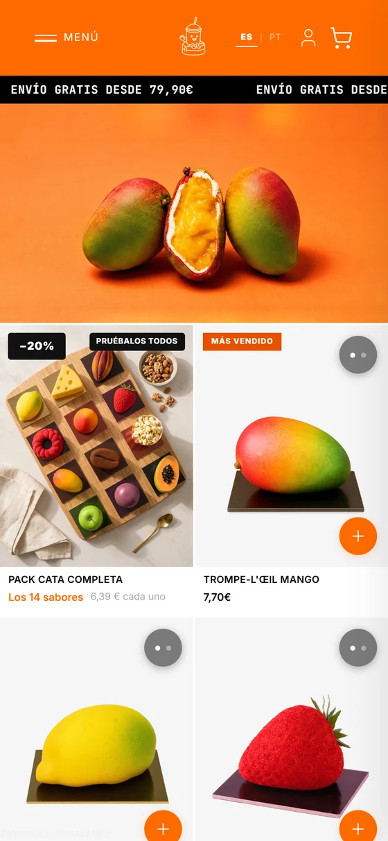 Tienda online de Tropik en el móvil